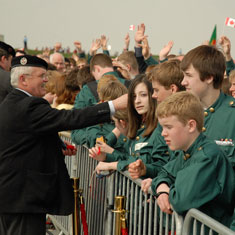 Students commemorating Canadian war history | Operation Husky Tours